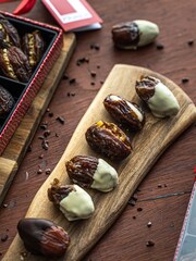 Rita Farhi Luxury Chocolate Dipped & Assorted Fruit and Nut Stuffed Date 9 Selection 720g Gift Box - Image 2 of 2