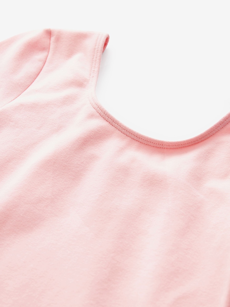 Pink Stretch Long Sleeve Leotard Bodysuit (2-10yrs) - Image 7 of 7