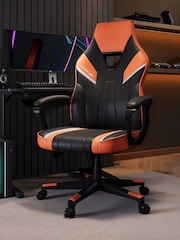 X Rocker Orange Tempest Ergonomic PC Office Gaming Chair - Image 1 of 6