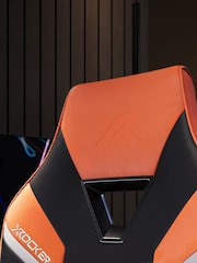 X Rocker Orange Tempest Ergonomic PC Office Gaming Chair - Image 3 of 6