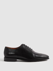 Noir - Chaussures à lacets en cuir Reiss Mead - Image 1 de 5
