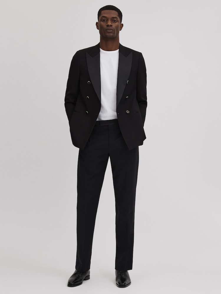 Reiss Black Mead Leather Lace-Up Shoes - Image 2 of 5 Reiss Black Mead Leather Lace-Up Shoes - Image 2 of 5