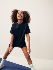 Black Sport Pull-On Shorts (3-16yrs) - Image 2 of 10