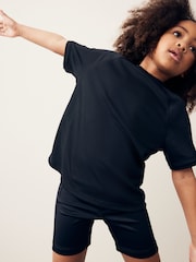 Black Sport Pull-On Shorts (3-16yrs) - Image 5 of 10