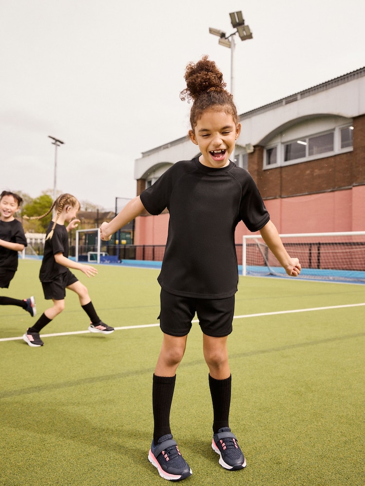 Black Sports T-Shirt (3-16yrs) - Image 3 of 9