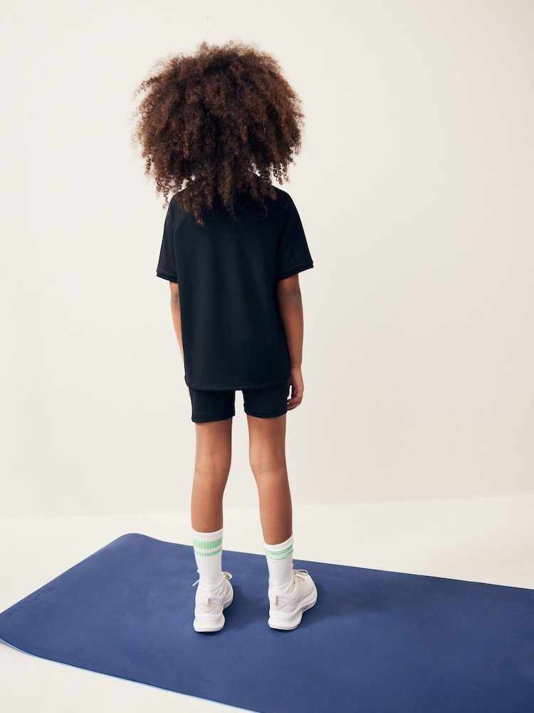 Black Sports T-Shirt (3-16yrs) - Image 7 of 9