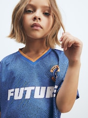 Blue Football Top (3-16yrs) - Image 5 of 8