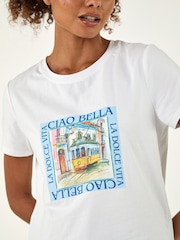 Roman Blue Ciao Bella Stretch Top - Image 4 of 4