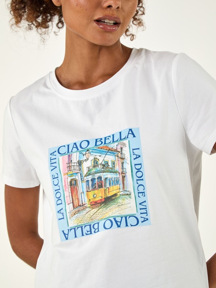 Roman Blue Ciao Bella Stretch Top - Image 4 of 4 Roman Blue Ciao Bella Stretch Top - Image 4 of 4