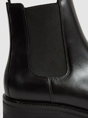 Reiss Black Chiltern Leather Chelsea Boots - Image 3 of 5