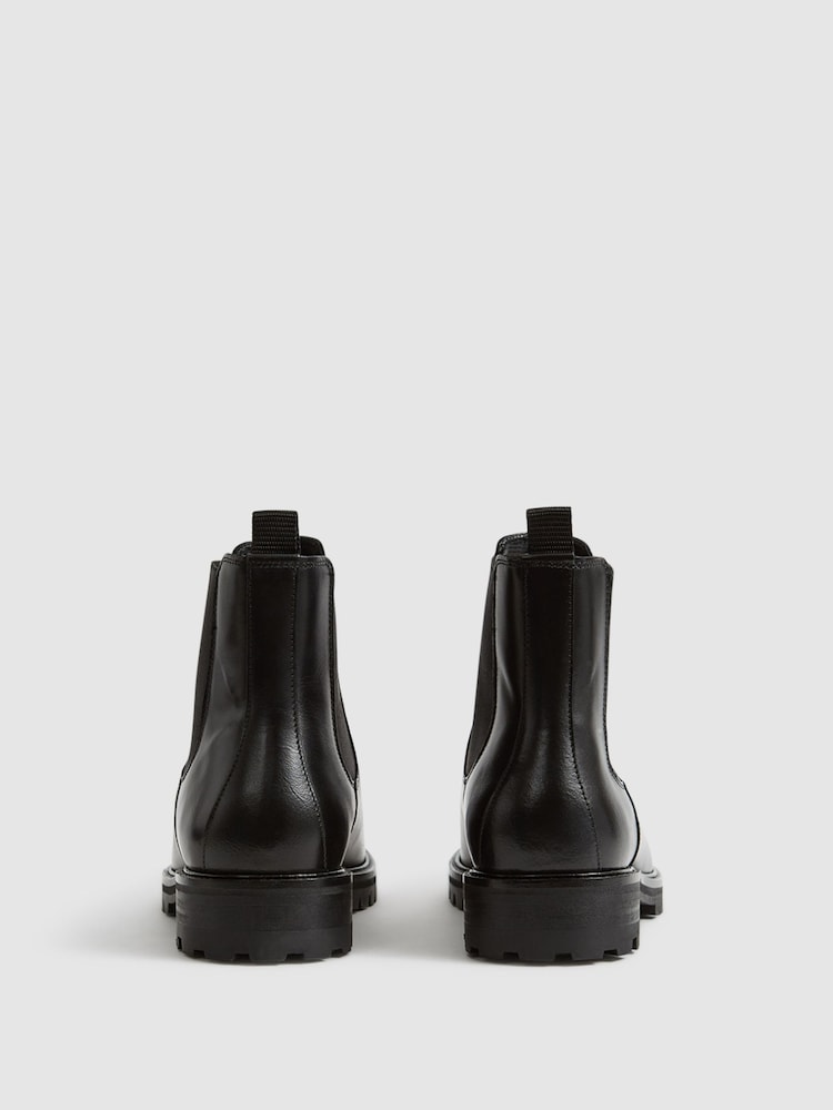Negro - Botas Chelsea de cuero Chiltern de Reiss - Imagen 5 de 5 Negro - Botas Chelsea de cuero Chiltern de Reiss - Imagen 5 de 5