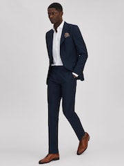 Reiss Light Tan Mead Leather Lace-Up Shoes - Image 2 of 5