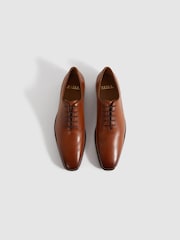 Reiss Light Tan Mead Leather Lace-Up Shoes - Image 3 of 5