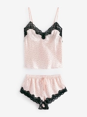 Boux Avenue Pink Amelia Satin Cami Set - Image 5 of 5