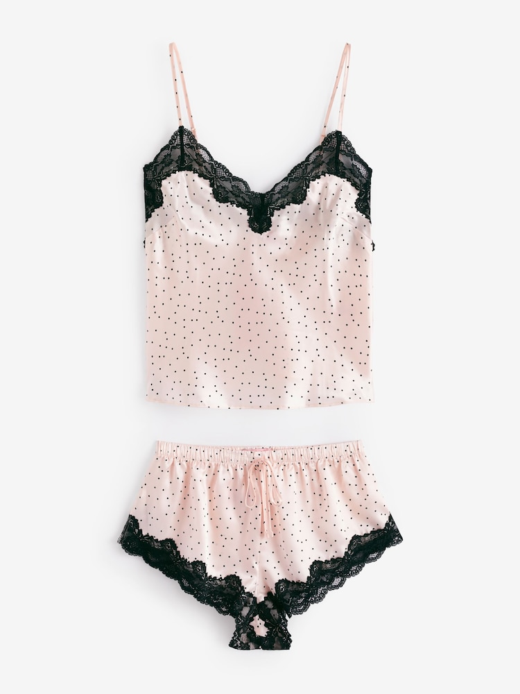 Boux Avenue Pink Amelia Satin Cami Set - Image 5 of 5