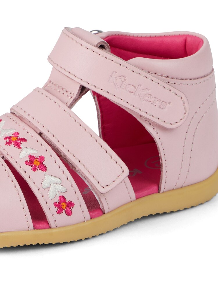 Kickers Pink Wriggle Baby Flower Sandals - Image 9 of 9