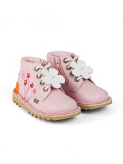 Kickers Pink Hi Happy Boots - Image 4 of 7