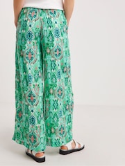 JD Williams Green Crinkle Palazzo Trousers - Image 2 of 4