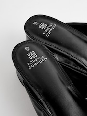 Black Forever Comfort® Toe Post Block Heel Mules - Image 5 of 6