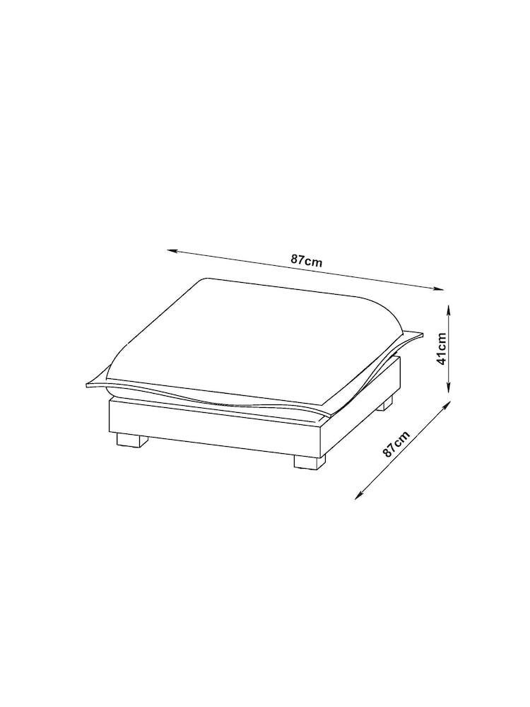 French Connection Ecru Padora Loop Footstool - Image 7 of 7
