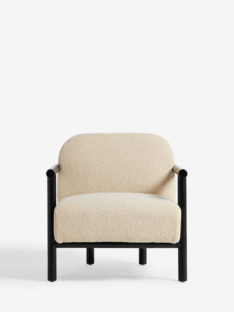 French Connection Mink Kari Teddy Boucle Chair - Image 2 of 7