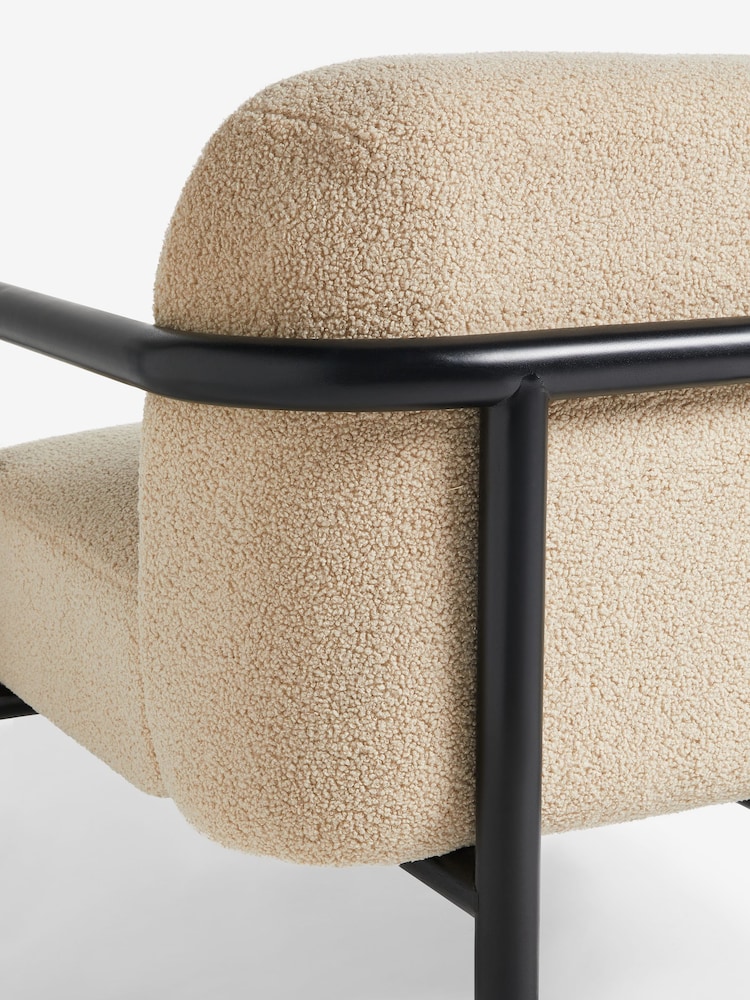 French Connection Mink Kari Teddy Boucle Chair - Image 7 of 7