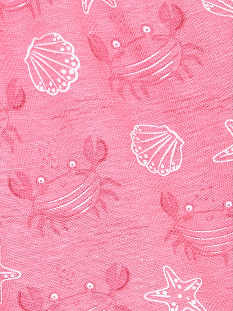JoJo Maman Bébé Coral 2-Piece Crab T-Shirt & Shorts Set - Image 4 of 4