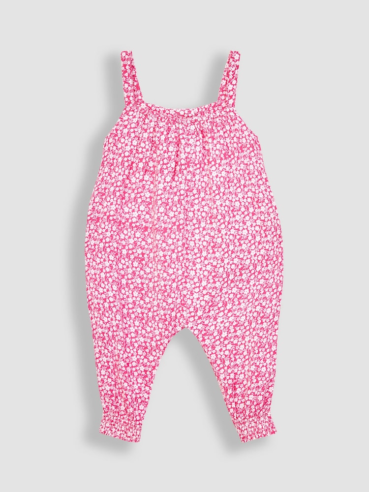 Floral salopetă cu imprimeu floricele JoJo Maman Bébé - Imaginea 2 din 3