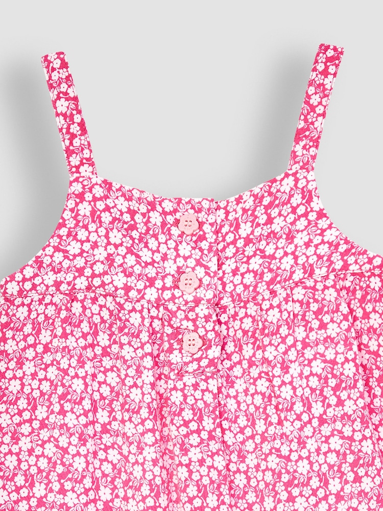 Floral salopetă cu imprimeu floricele JoJo Maman Bébé - Imaginea 3 din 3