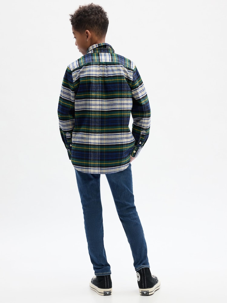 Gap Mid Wash Blue Skinny Fit Stretch Jeans (6-14yrs) - Image 2 of 5