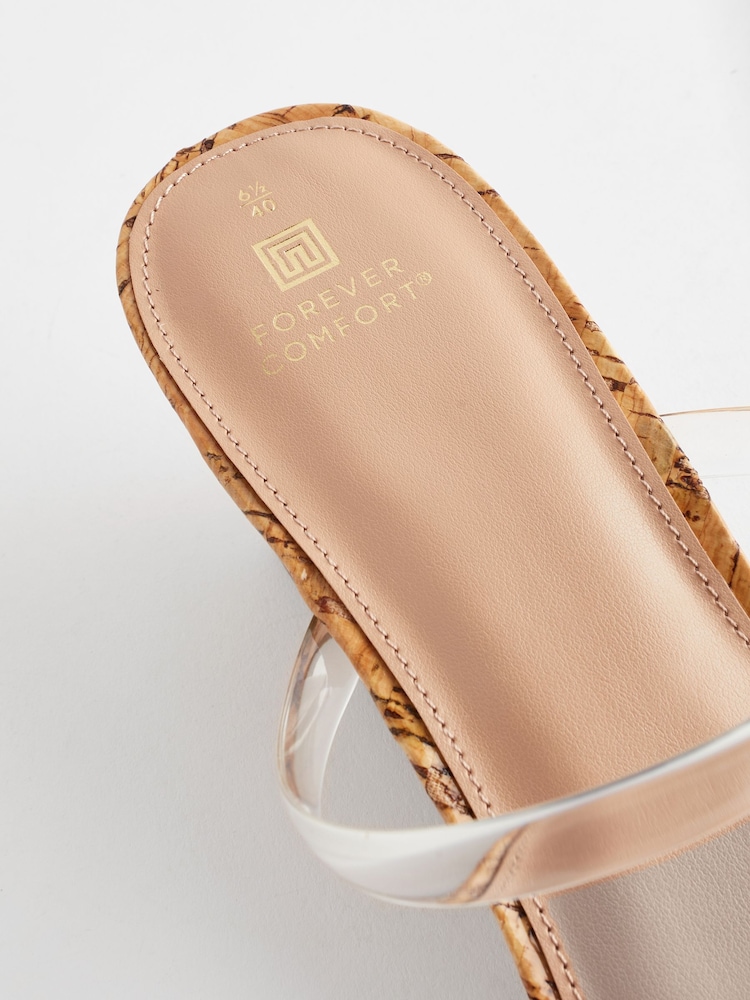 Clear Forever Comfort® Low Cork Wedges - Image 9 of 9 Clear Forever Comfort® Low Cork Wedges - Image 9 of 9