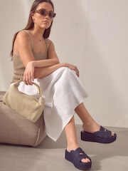 Denim Forever Comfort® Western Mules Wedges - Image 2 of 9