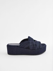 Denim Forever Comfort® Western Mules Wedges - Image 5 of 9