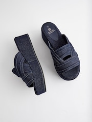 Denim Forever Comfort® Western Mules Wedges - Image 6 of 9