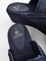 Denim Forever Comfort® Western Mules Wedges - Image 8 of 9