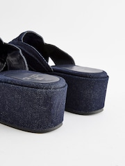 Denim Forever Comfort® Western Mules Wedges - Image 9 of 9