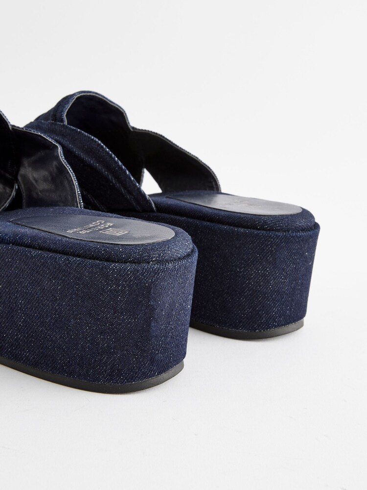 Denim Forever Comfort® Western Mules Wedges - Image 9 of 9