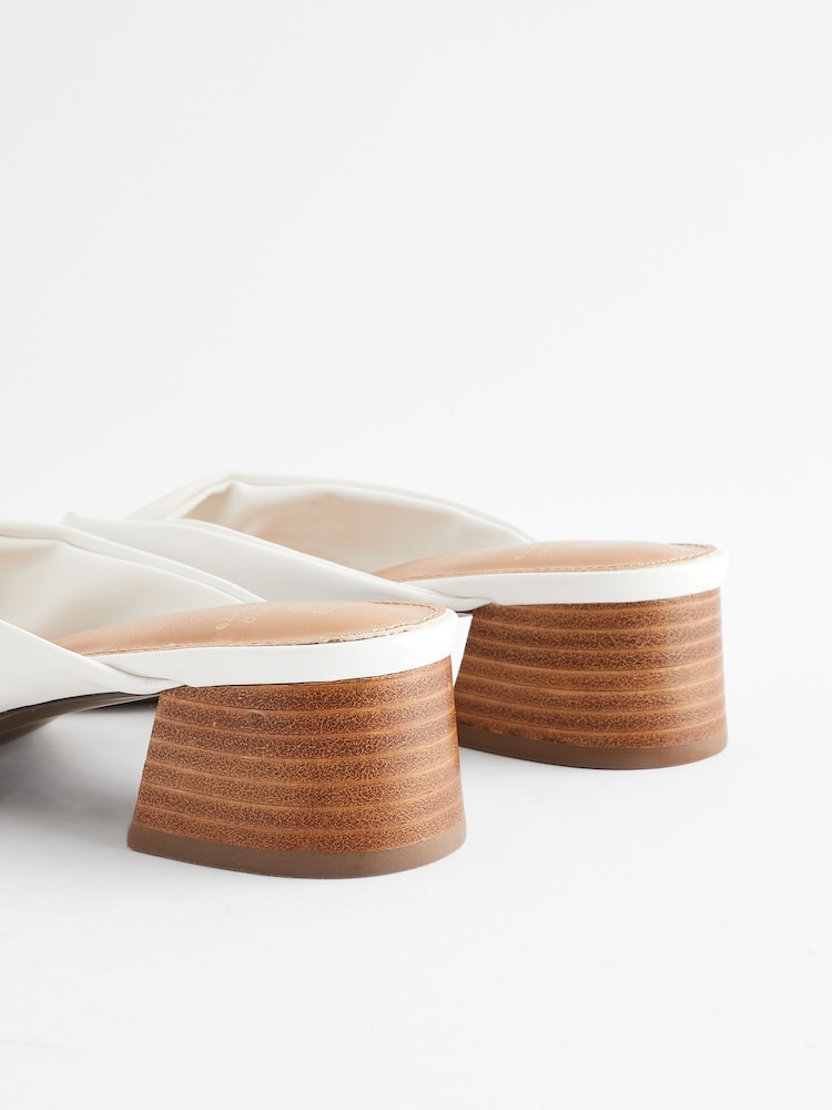 Weiß - Forever Comfort® Mules mit Blockabsatz und Zehensteg - Bild 11 von 11 Weiß - Forever Comfort® Mules mit Blockabsatz und Zehensteg - Bild 11 von 11