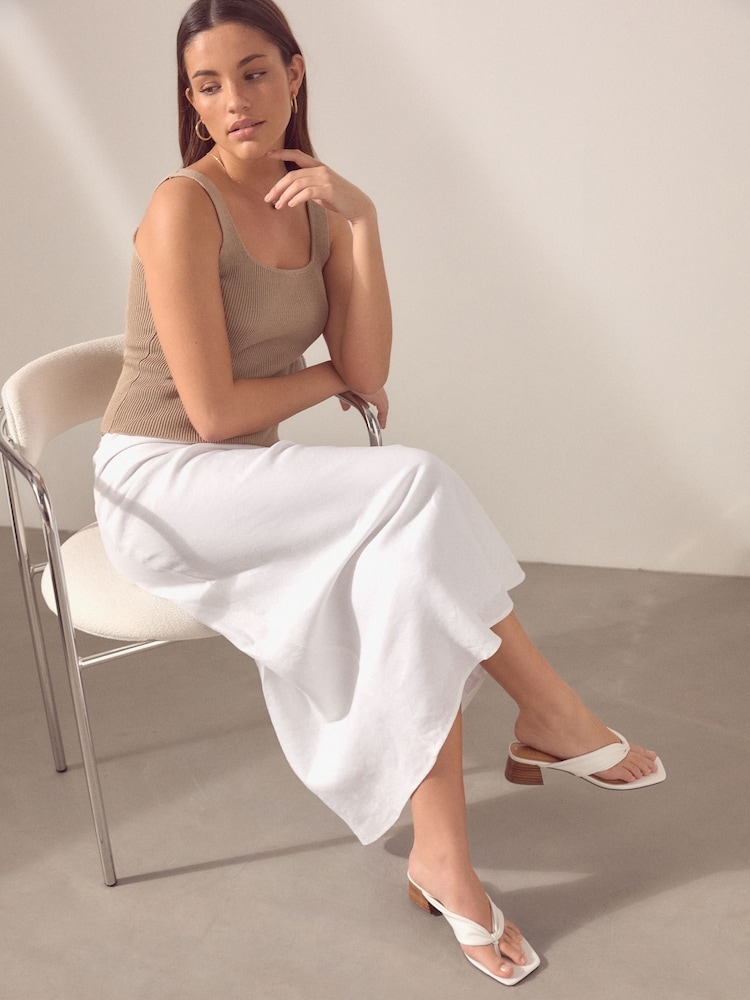 Weiß - Forever Comfort® Mules mit Blockabsatz und Zehensteg - Bild 2 von 11 Weiß - Forever Comfort® Mules mit Blockabsatz und Zehensteg - Bild 2 von 11