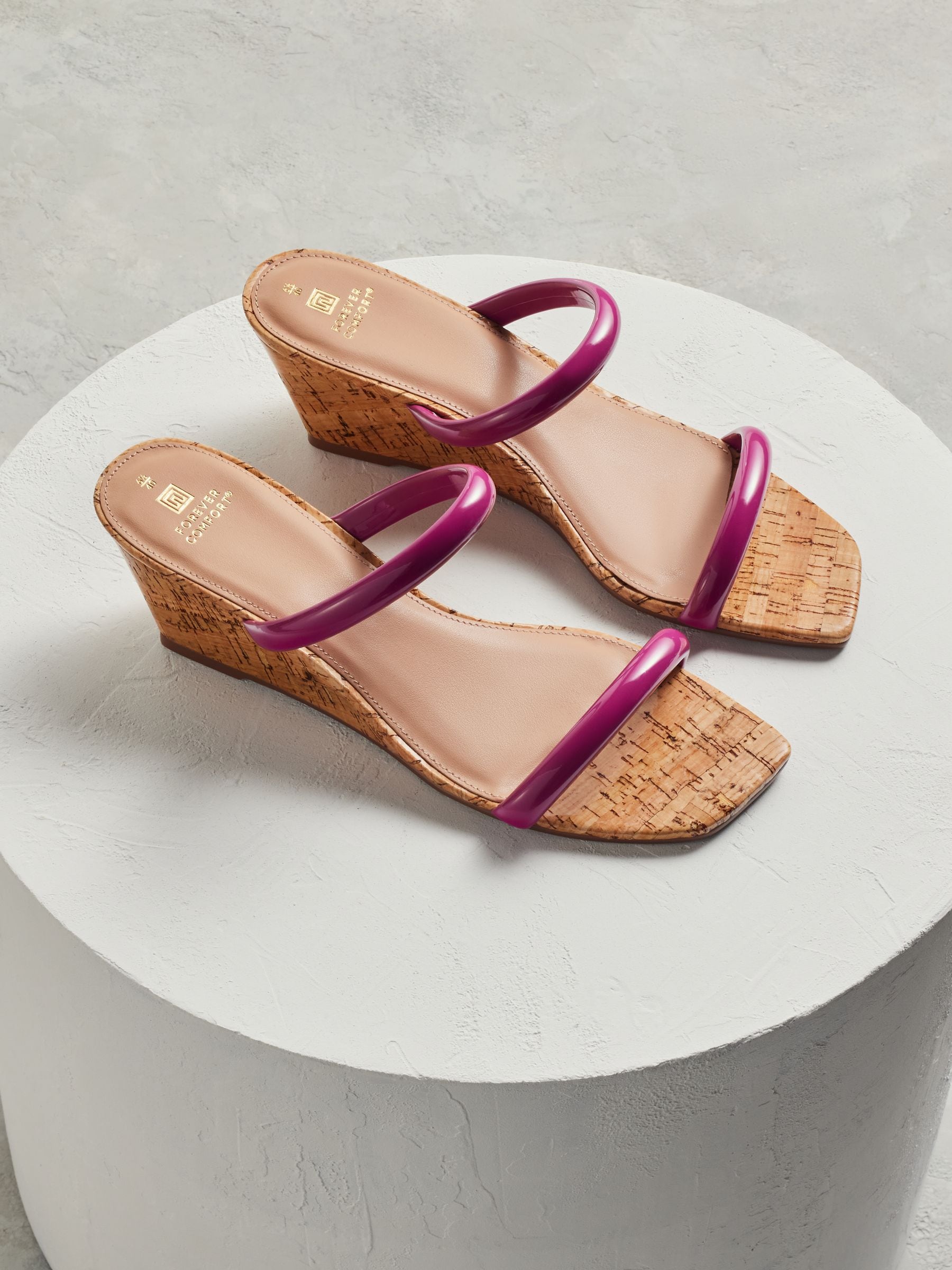Pink low wedges online