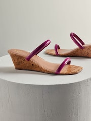 Pink Forever Comfort® Low Cork Wedges - Image 2 of 8