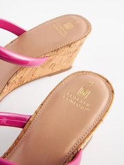 Pink Forever Comfort® Low Cork Wedges - Image 7 of 8