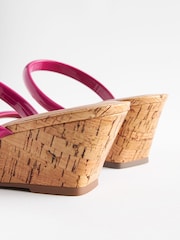 Pink Forever Comfort® Low Cork Wedges - Image 8 of 8