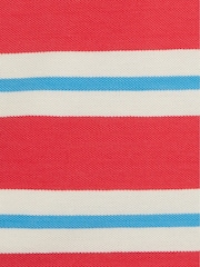 JoJo Maman Bébé Pink Classic Stripe Polo Shirt - Image 3 of 3