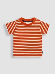 JoJo Maman Bébé Navy 2-Piece Giraffe Dungarees & Stripe T-Shirt Set - Image 2 of 5