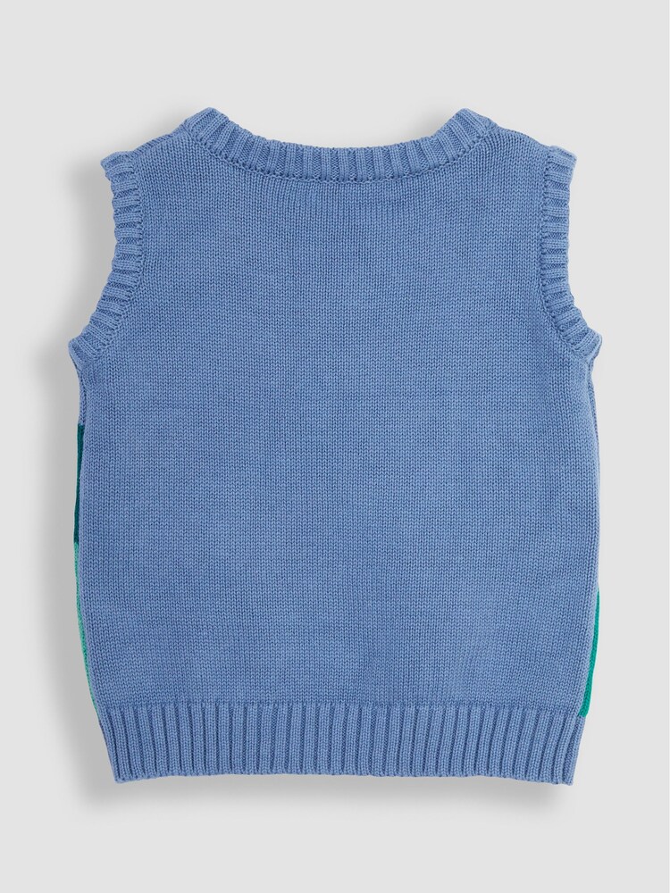 JoJo Maman Bébé Blue Farm Scene Tank Top - Image 3 of 5
