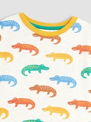 JoJo Maman Bébé Natural Crocodile Crew Neck Jersey Sweatshirt - Image 2 of 3