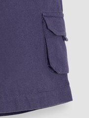 JoJo Maman Bébé Indigo Blue Cargo Shorts - Image 3 of 3
