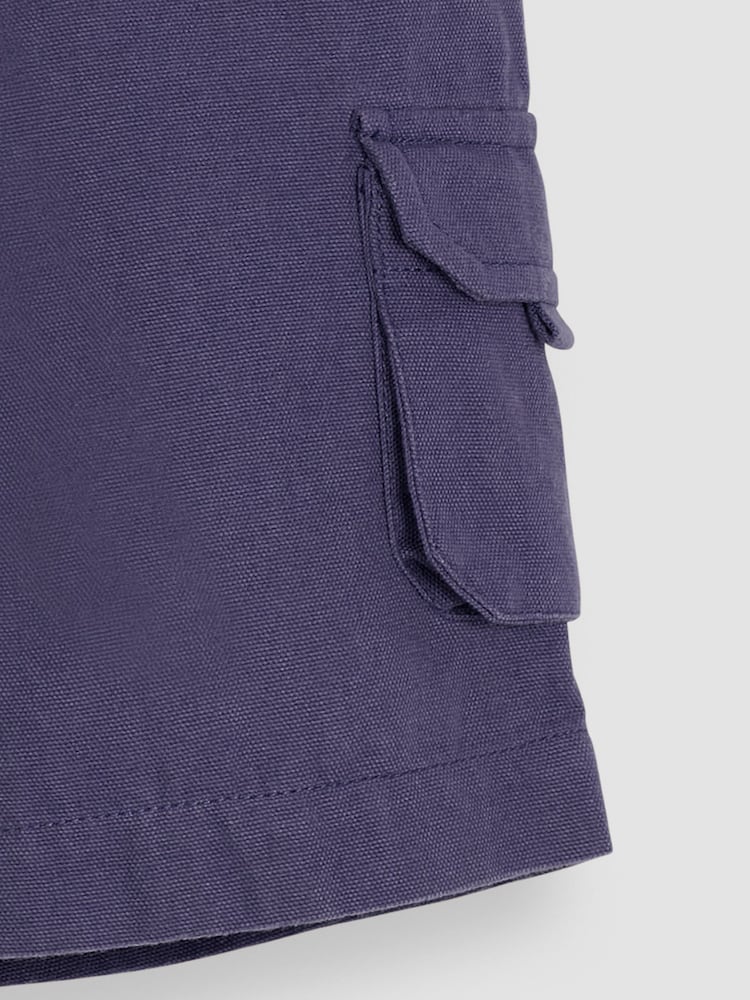 JoJo Maman Bébé Indigo Blue Cargo Shorts - Image 3 of 3