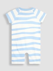 JoJo Maman Bébé Blue Boat Appliqué Romper - Image 2 of 3